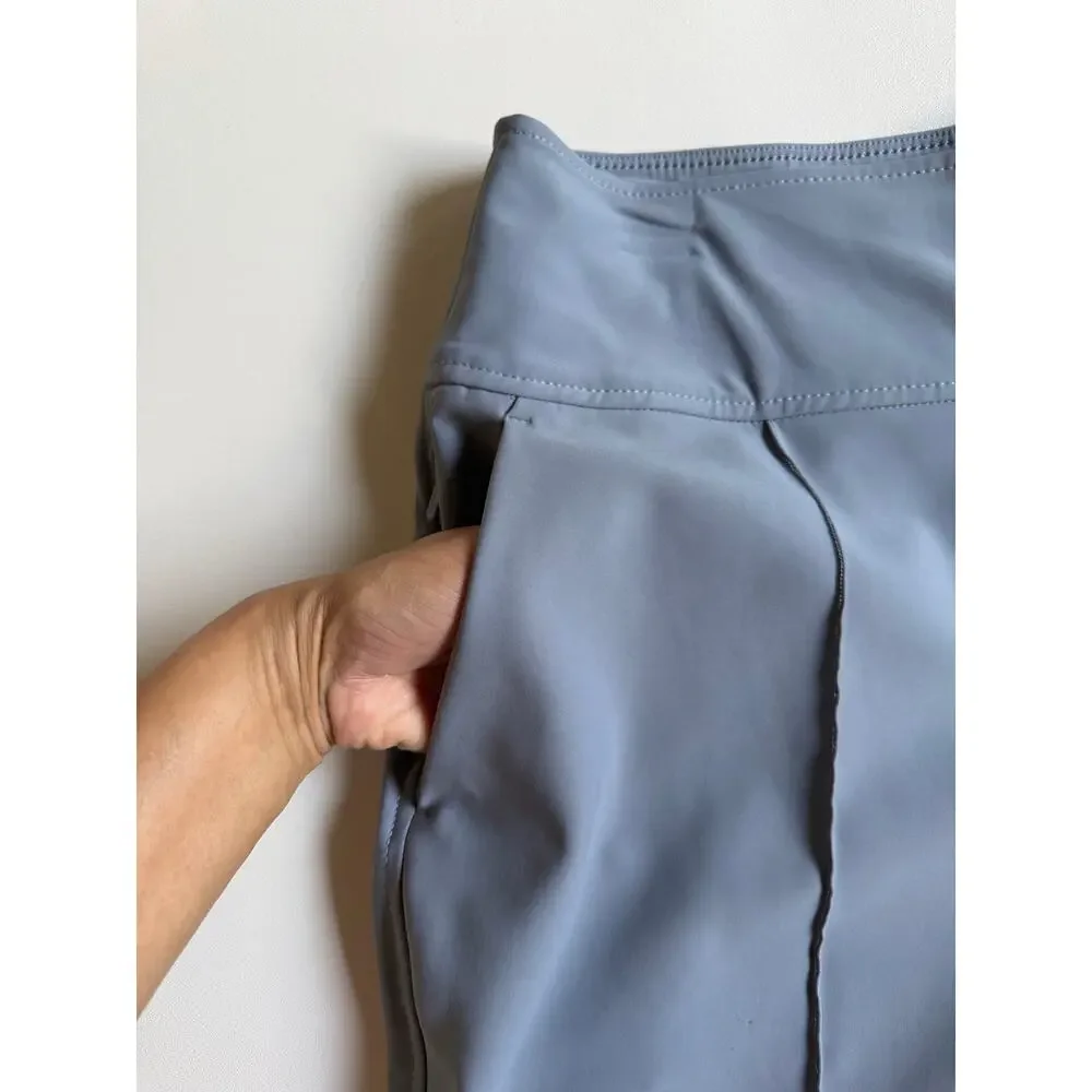 Athleta Women's Blue Gray Stellar Crop Trousers Pants Plus Size 16 - Picture 4 of 14